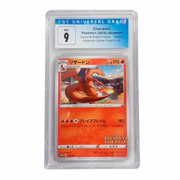 thumbnail image 2 of Pokemon Card Lot – Charizard Promo 143/S-P & 6 More, Japanese, Holo, Lightly Played, Tracking Included 2 of 5