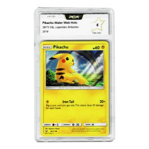 Pokémon PCA 6 Pikachu Water Web Holo 28/73 S&L Légendes Brillantés 2018 Very Good