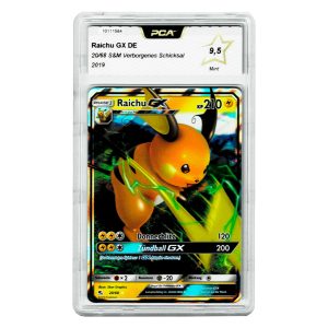 Pokémon PCA 9.5 Raichu GX DE 20/68 S&M Hidden Fates 2019 Mint